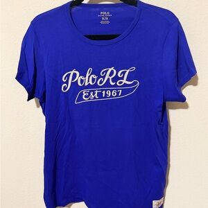 Polo Ralph Lauren Royal Blue Tee with Yellow Accents